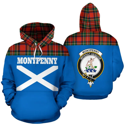 Printivon Tartan All Over Hoodie Monypenny Clans
