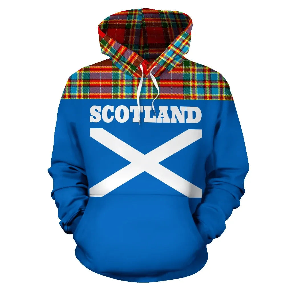 Printivon Tartan All Over Hoodie Lion Chattan
