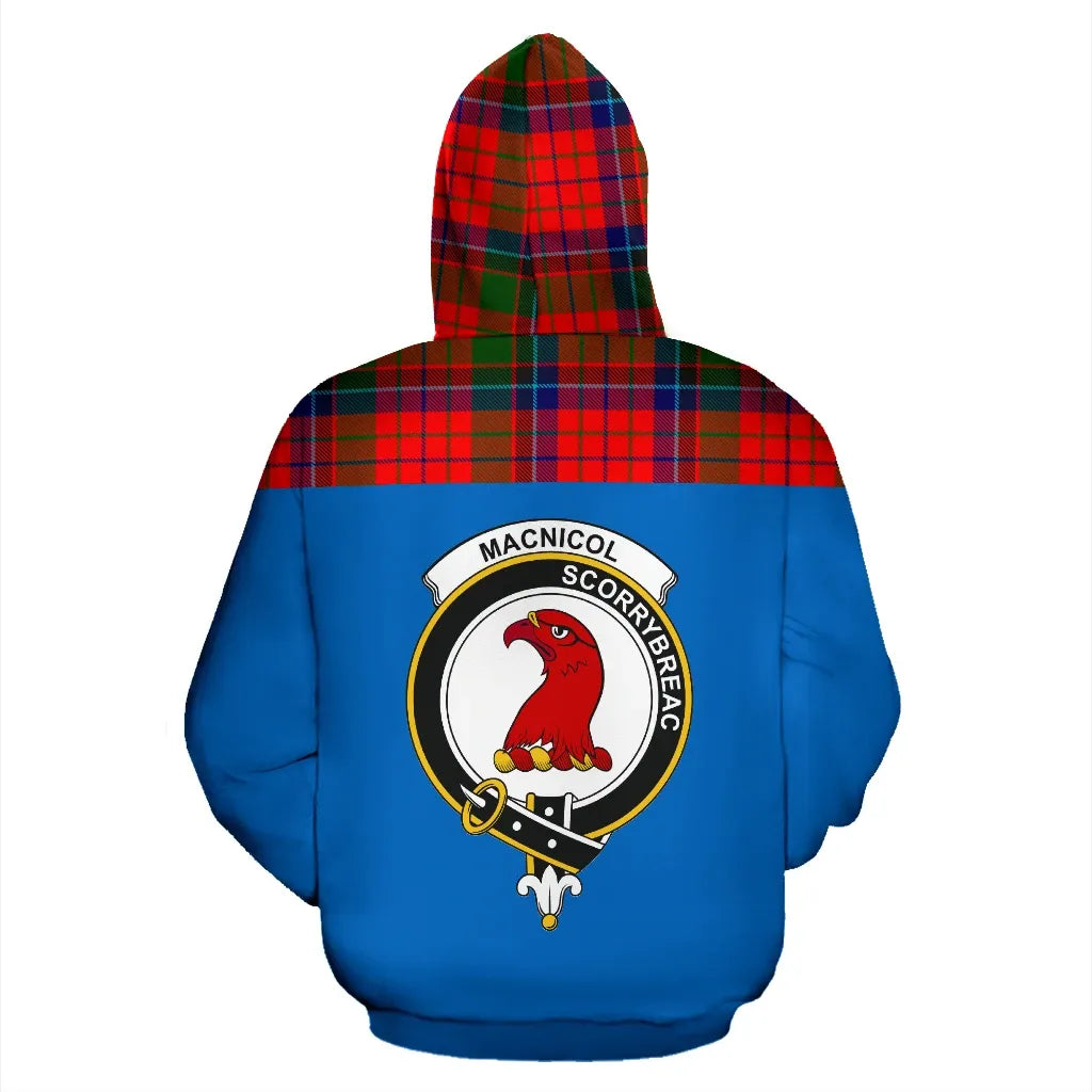 Printivon Tartan All Over Hoodie Macnicol Clans