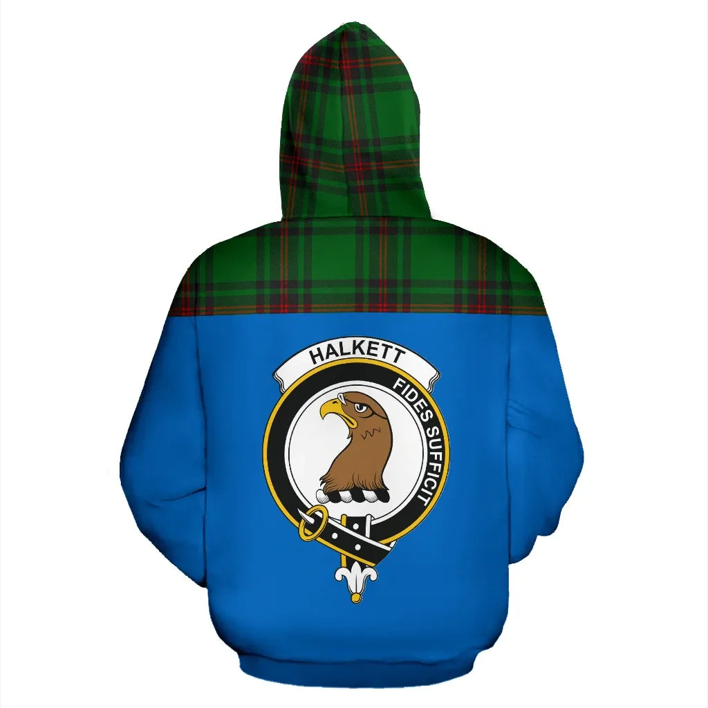 Printivon Tartan All Over Hoodie Halkett Clans