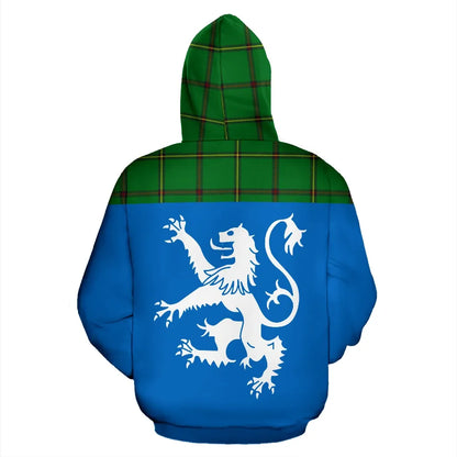 Printivon Tartan All Over Hoodie Lion Don Tribe Of Mar