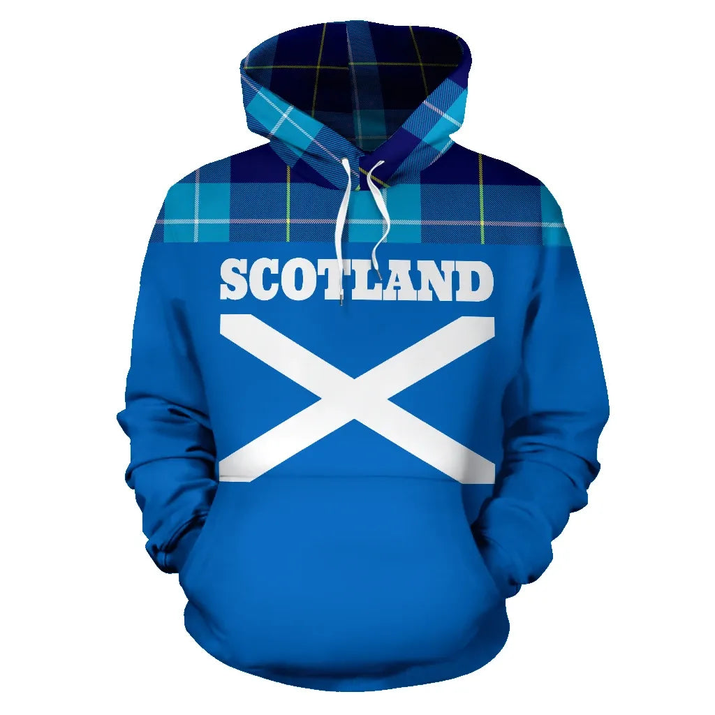 Printivon Tartan All Over Hoodie Lion Mckerrell