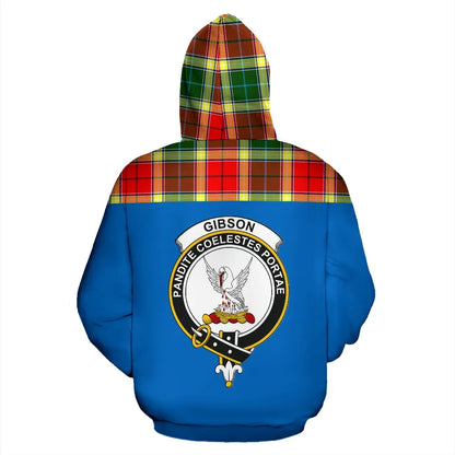 Printivon Tartan All Over Hoodie Gibson Clans