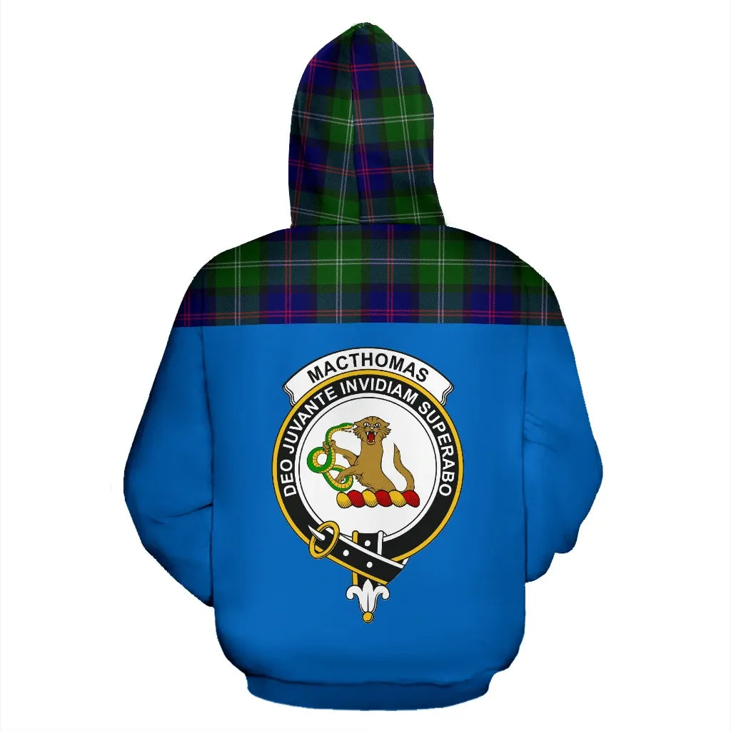 Printivon Tartan All Over Hoodie Macthomas Clans