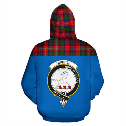 Printivon Tartan All Over Hoodie Riddell Clans