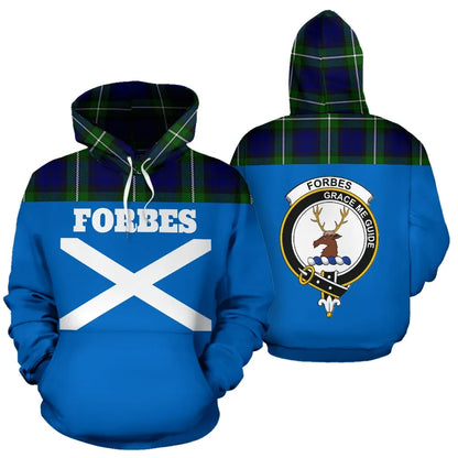 Printivon Tartan All Over Hoodie Forbes Clans