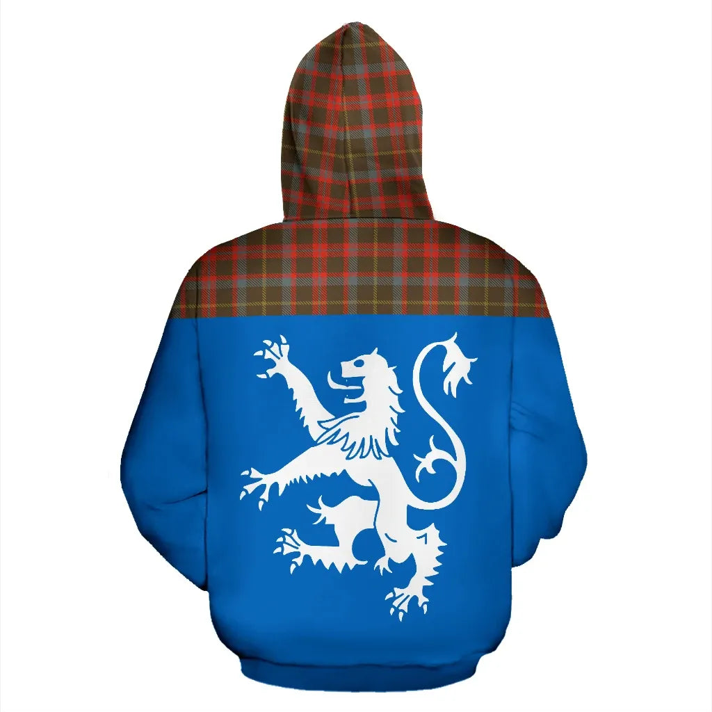 Printivon Tartan All Over Hoodie Lion Mackintosh