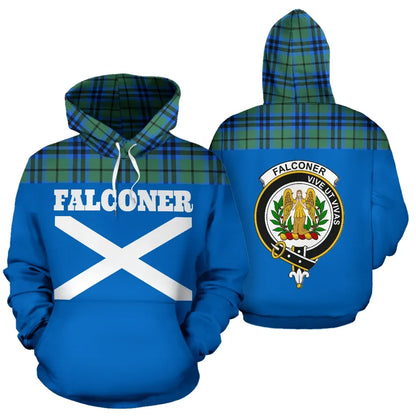 Printivon Tartan All Over Hoodie Falconer Clans