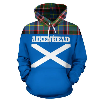 Printivon Tartan All Over Hoodie Aikenhead Clans