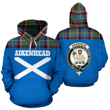 Printivon Tartan All Over Hoodie Aikenhead Clans