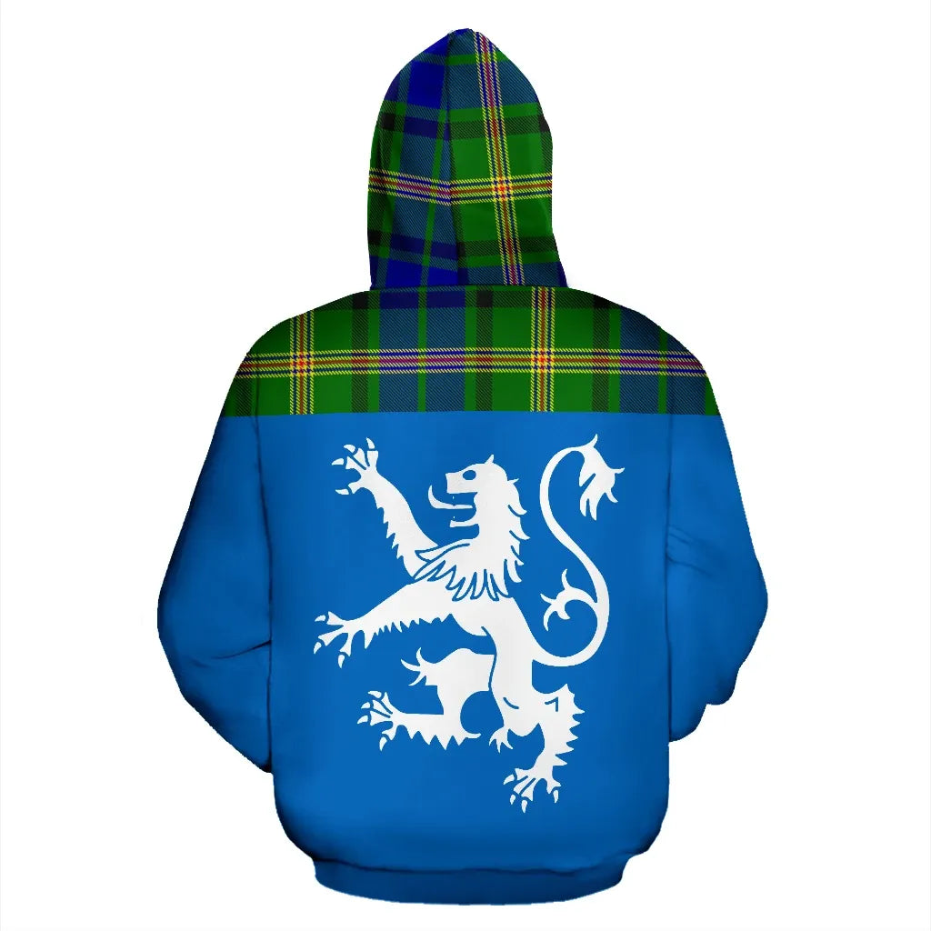 Printivon Tartan All Over Hoodie Lion Maitland