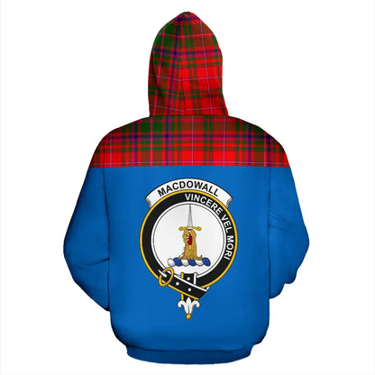 Printivon Tartan All Over Hoodie Macdowall Clans