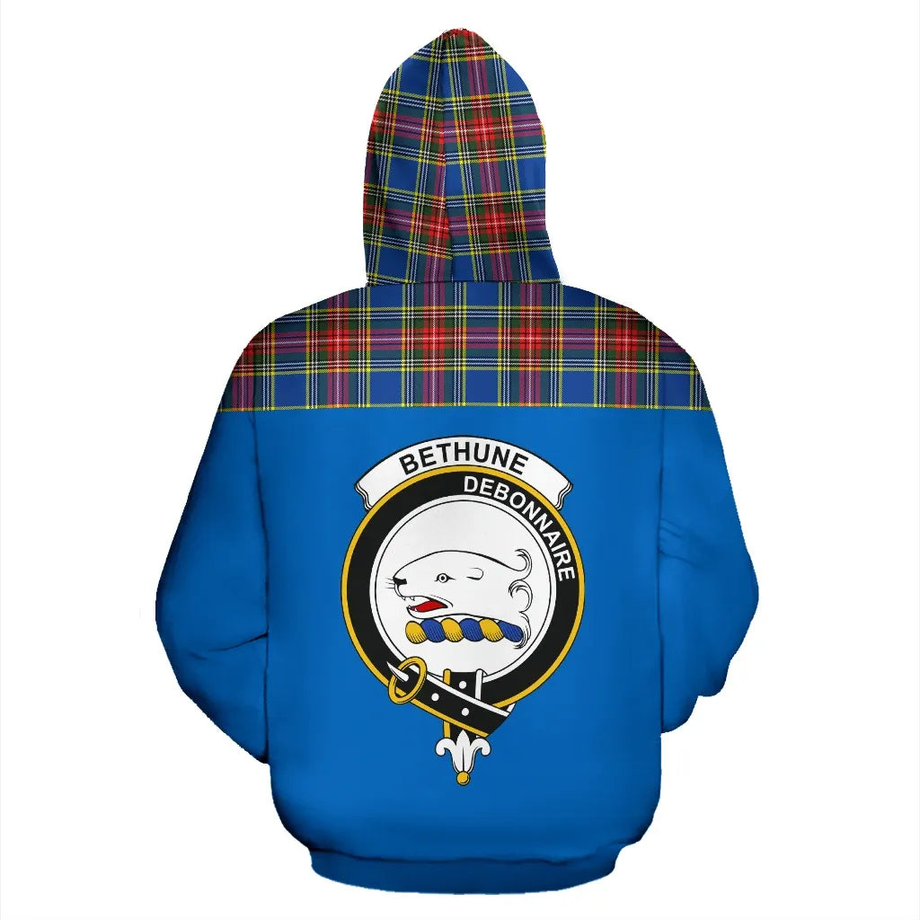 Printivon Tartan All Over Hoodie Bethune Clans