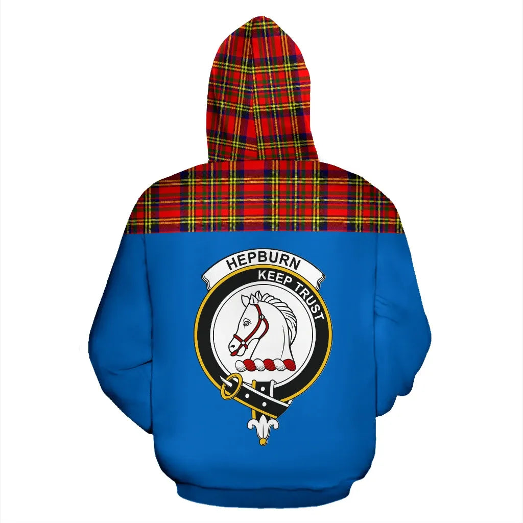 Printivon Tartan All Over Hoodie Hepburn Clans