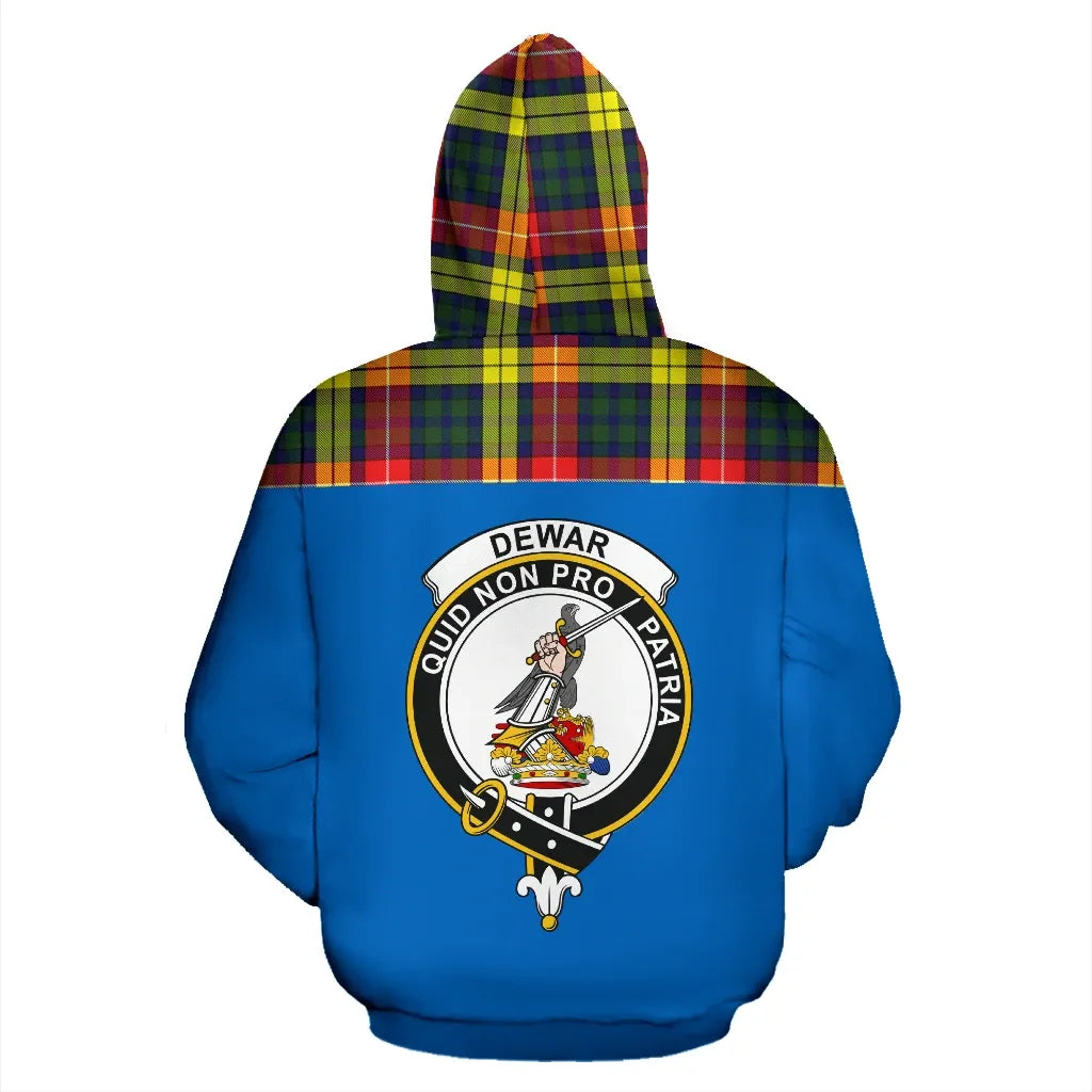 Printivon Tartan All Over Hoodie Dewar Clans
