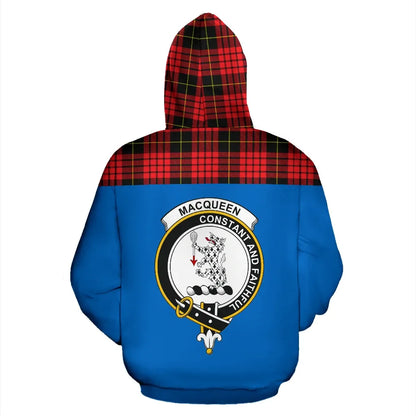 Printivon Tartan All Over Hoodie Macqueen Clans