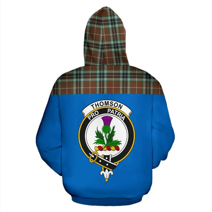 Printivon Tartan All Over Hoodie Thomson Clans