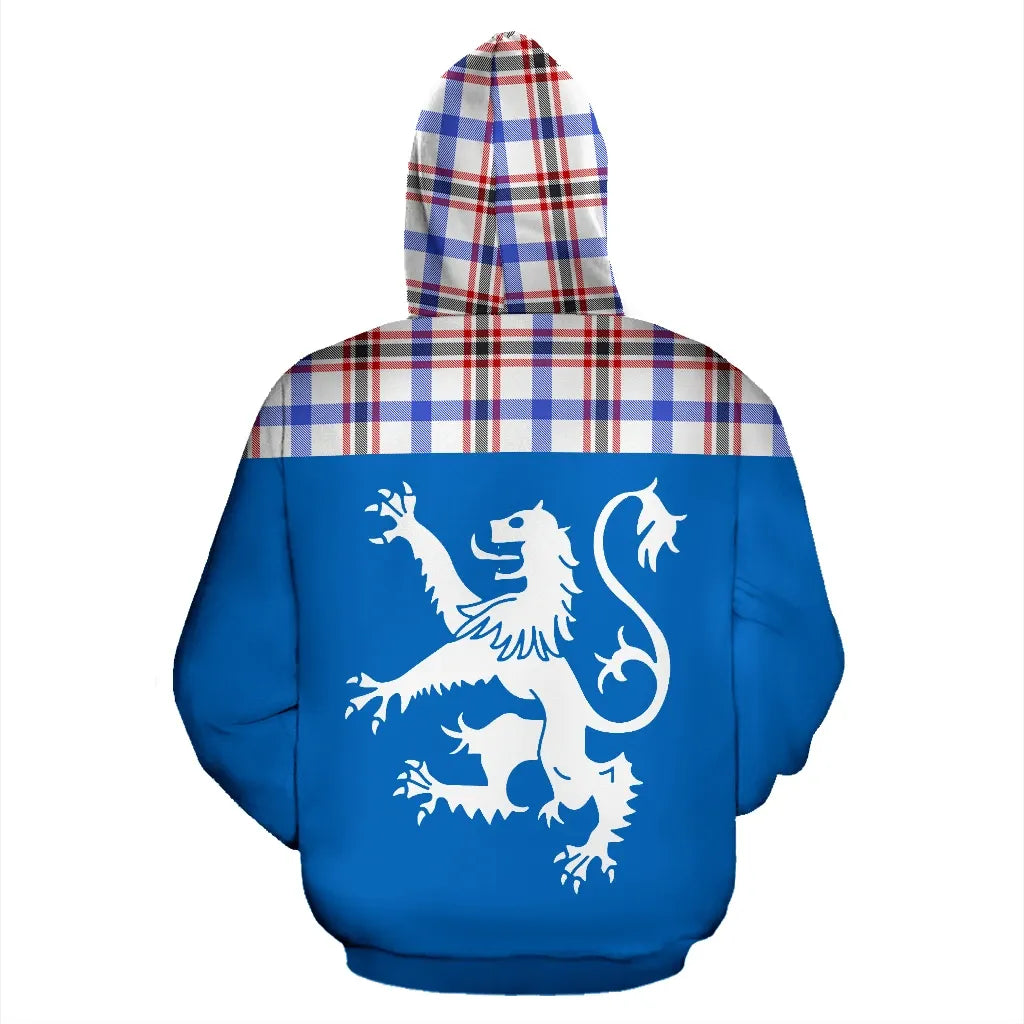 Printivon Tartan All Over Hoodie Lion Boswell Modern