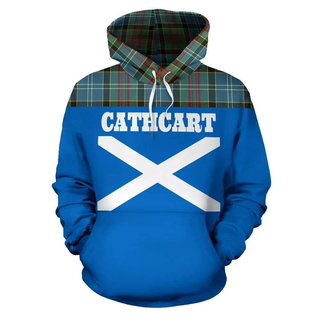 Printivon Tartan All Over Hoodie Cathcart Clans