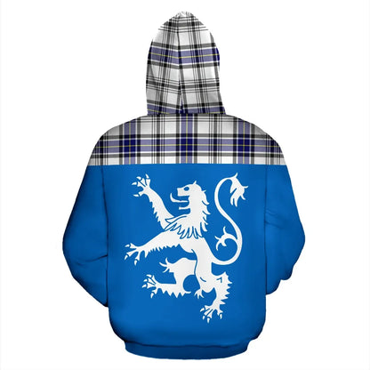 Printivon Tartan All Over Hoodie Lion Hannay Modern