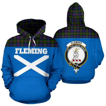 Printivon Tartan All Over Hoodie Fleming Clans