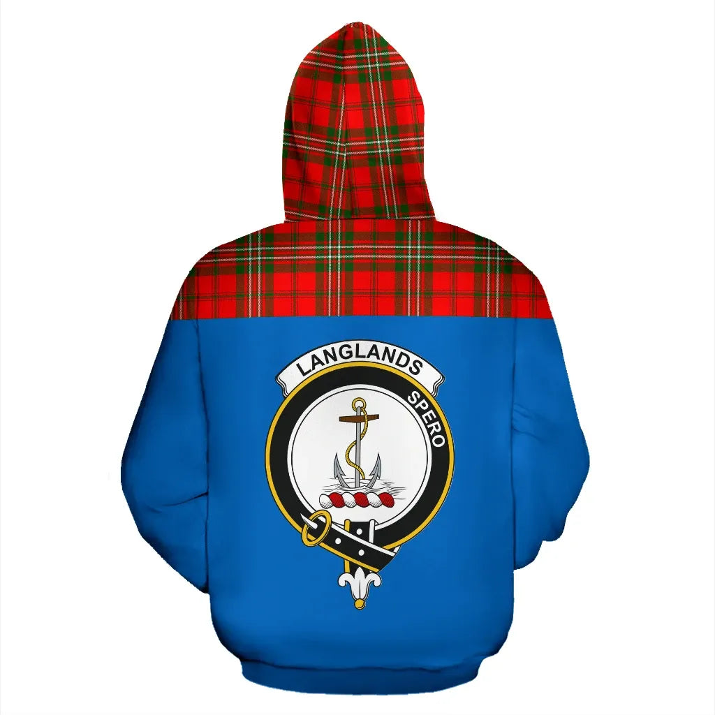 Printivon Tartan All Over Hoodie Langlands Clans