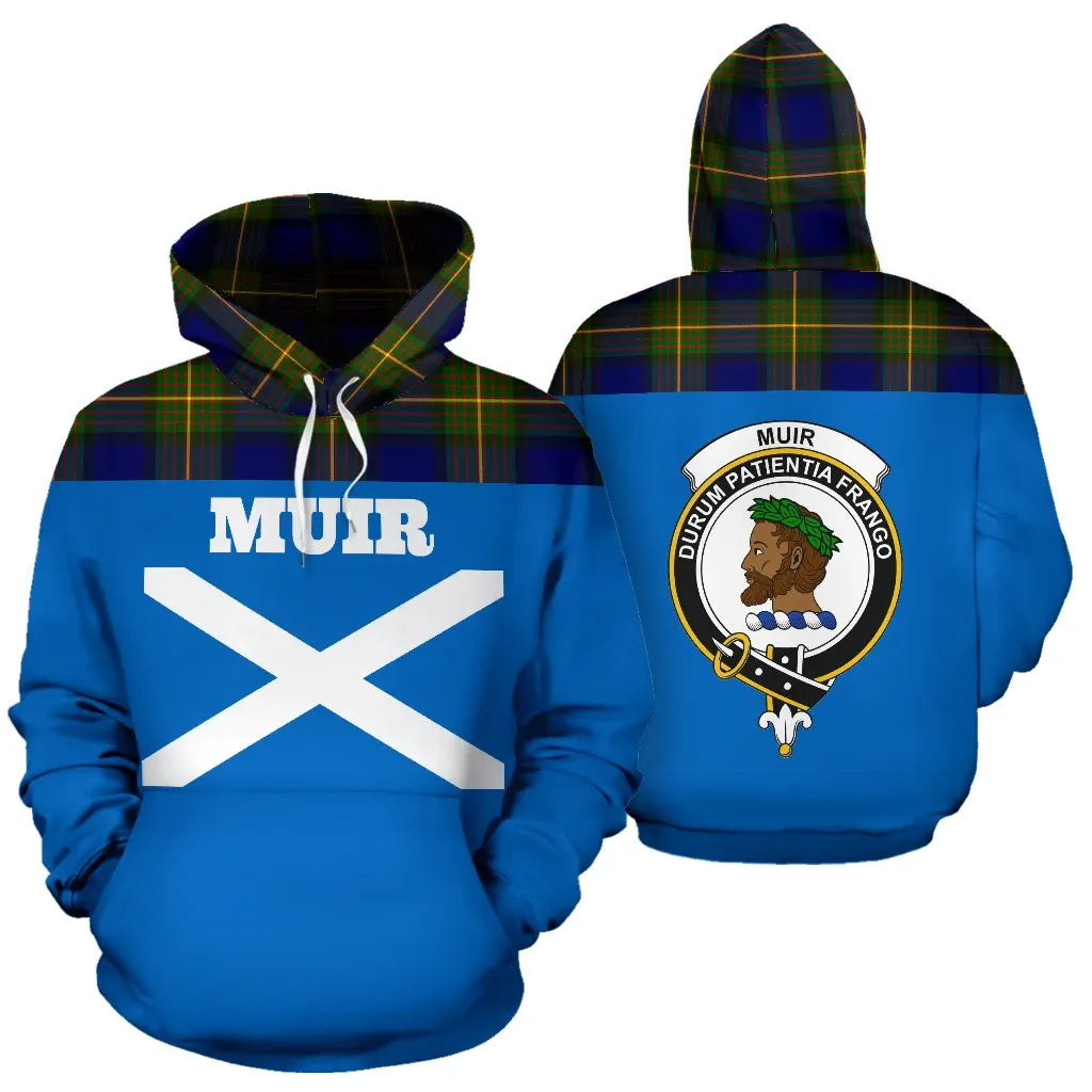 Printivon Tartan All Over Hoodie Muir Clans