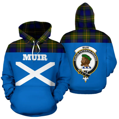 Printivon Tartan All Over Hoodie Muir Clans