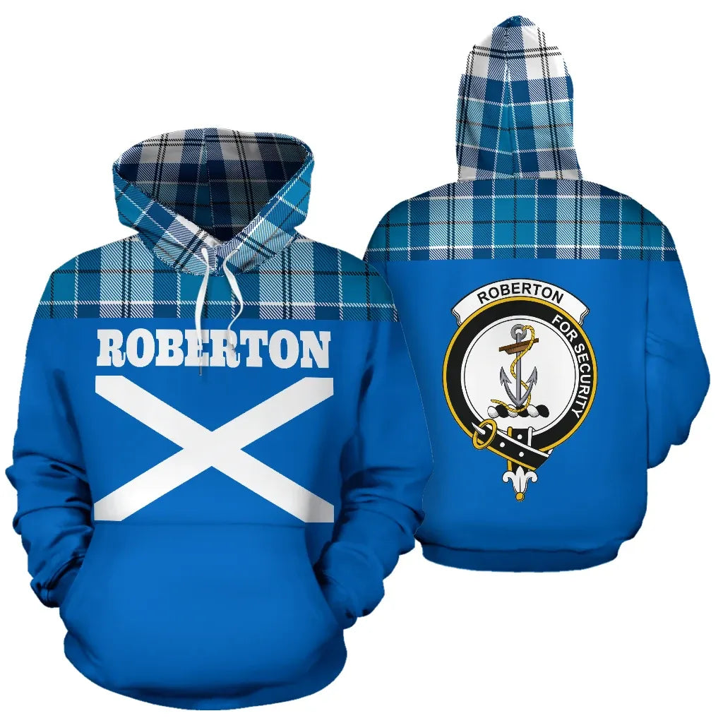 Printivon Tartan All Over Hoodie Roberton Clans