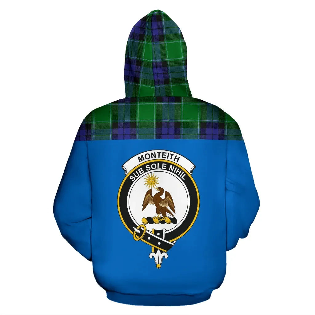 Printivon Tartan All Over Hoodie Monteith Clans