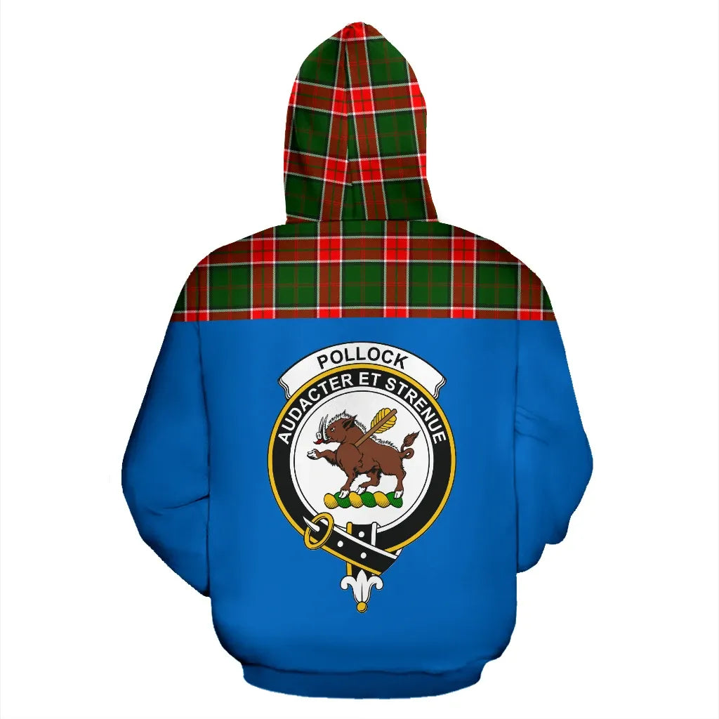 Printivon Tartan All Over Hoodie Pollock Clans