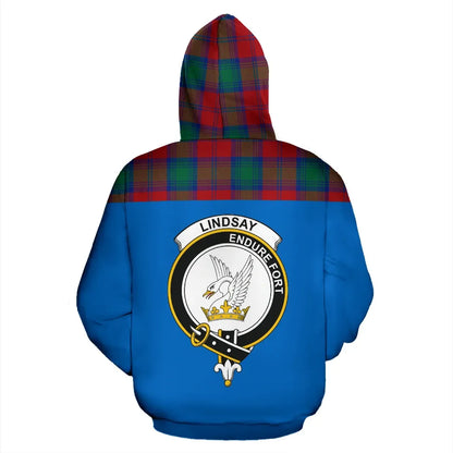 Printivon Tartan All Over Hoodie Lindsay Clans