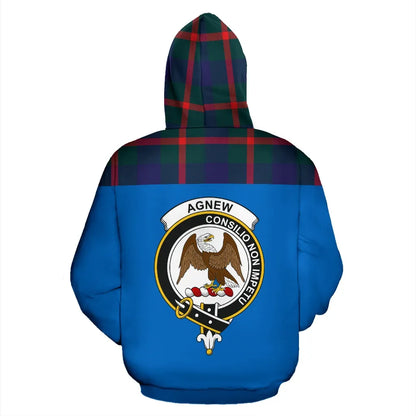 Printivon Tartan All Over Hoodie Agnew Clans