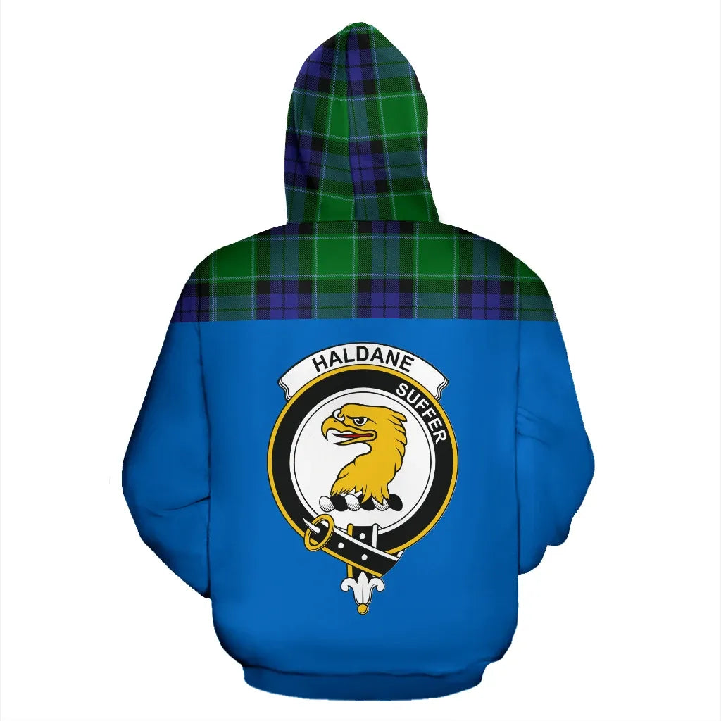 Printivon Tartan All Over Hoodie Haldane Clans