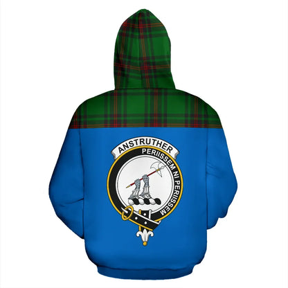 Printivon Tartan All Over Hoodie Anstruther Clans