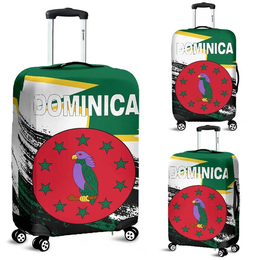 Dominica Flag And Coat Of Arms Luggage Covers