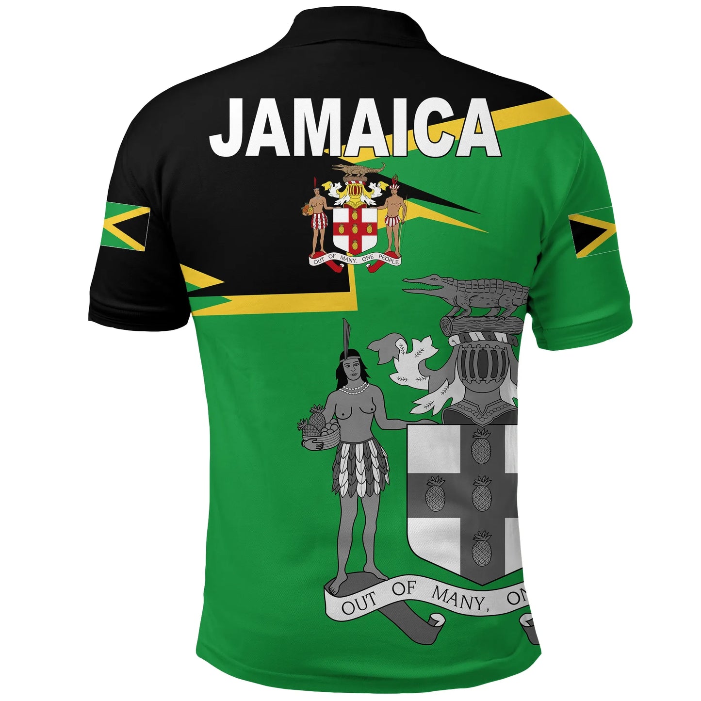 Jamaica Polo Shirt Coat Of Arms New Style