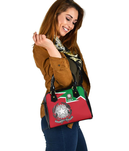 Italy Shoulder Handbag Coat Of Arms New Style
