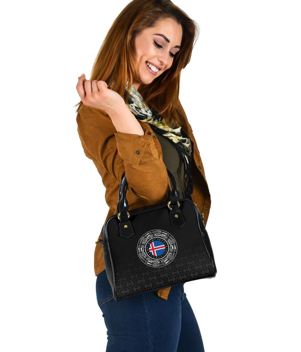 Viking Shoulder Handbag Iceland Coat Of Arms