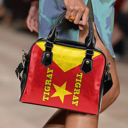 Tigray Shoulder Handbag Tigray Rising Coat Of Arms