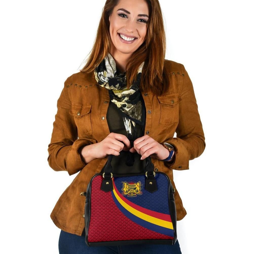Chad Shoulder Handbag Chad Coat Of Arms And Flag Color