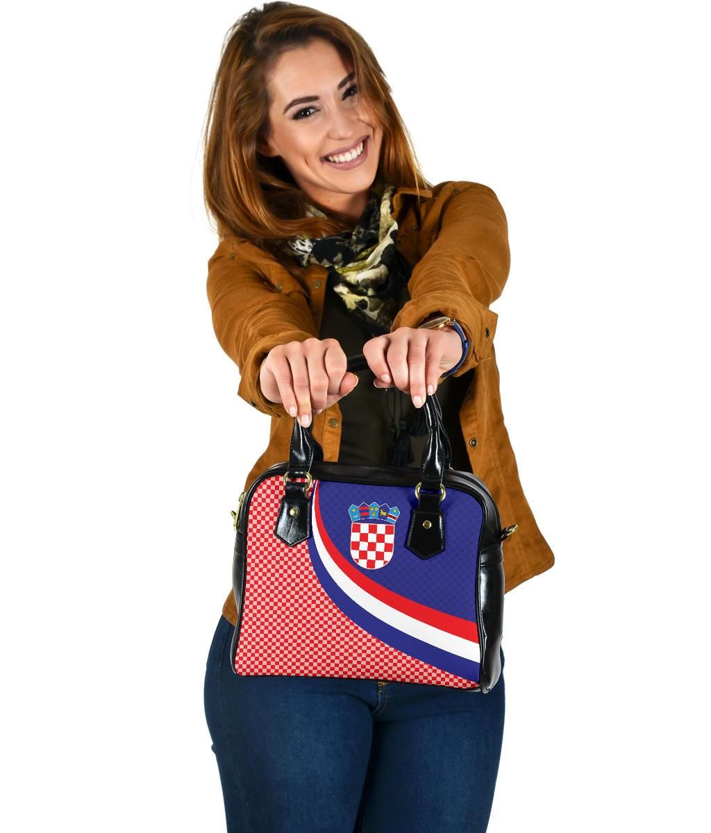 Croatia Shoulder Handbag Croatia Coat Of Arms And Flag Color