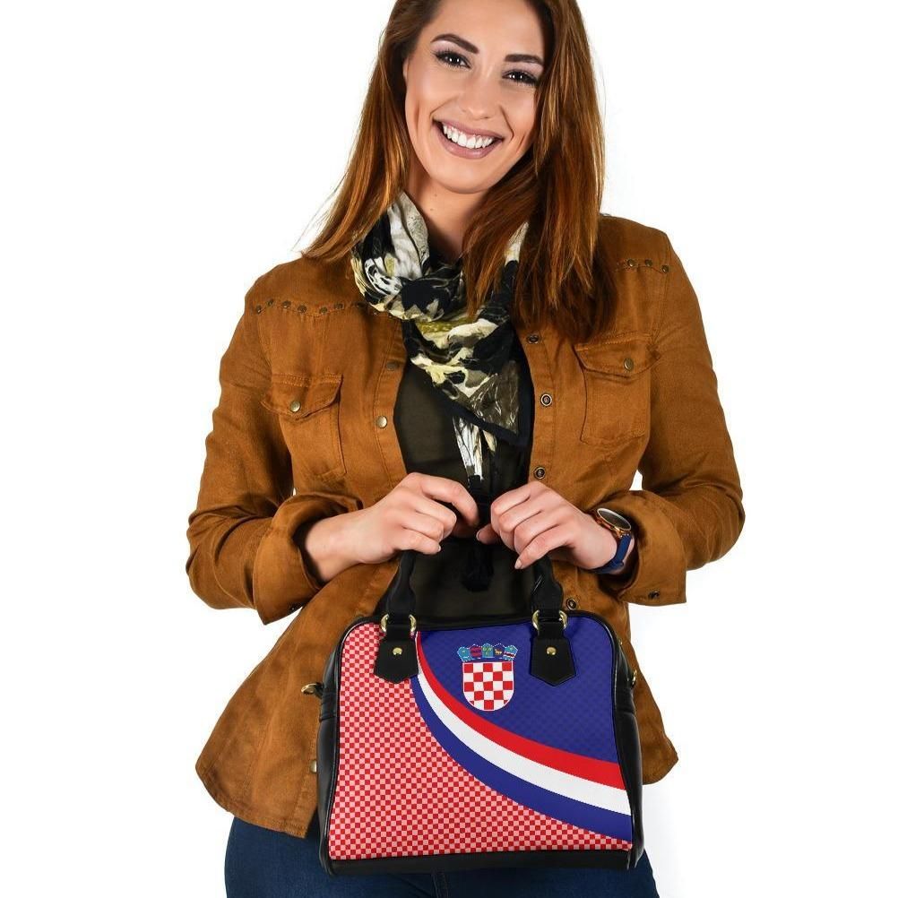 Croatia Shoulder Handbag Croatia Coat Of Arms And Flag Color