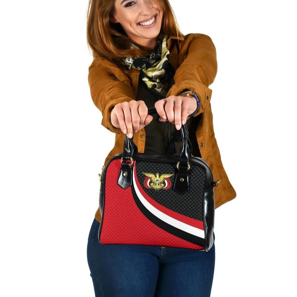 Yemen Shoulder Handbag Yemen Coat Of Arms And Flag Color