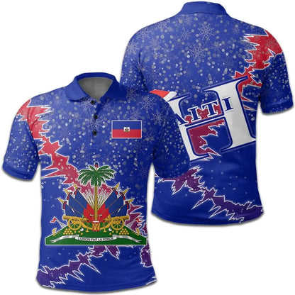 Haiti Christmas Coat Of Arms Polo Shirt X Style