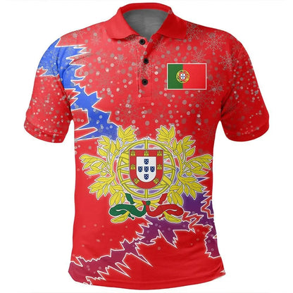 Portugal Christmas Coat Of Arms Polo Shirt X Style