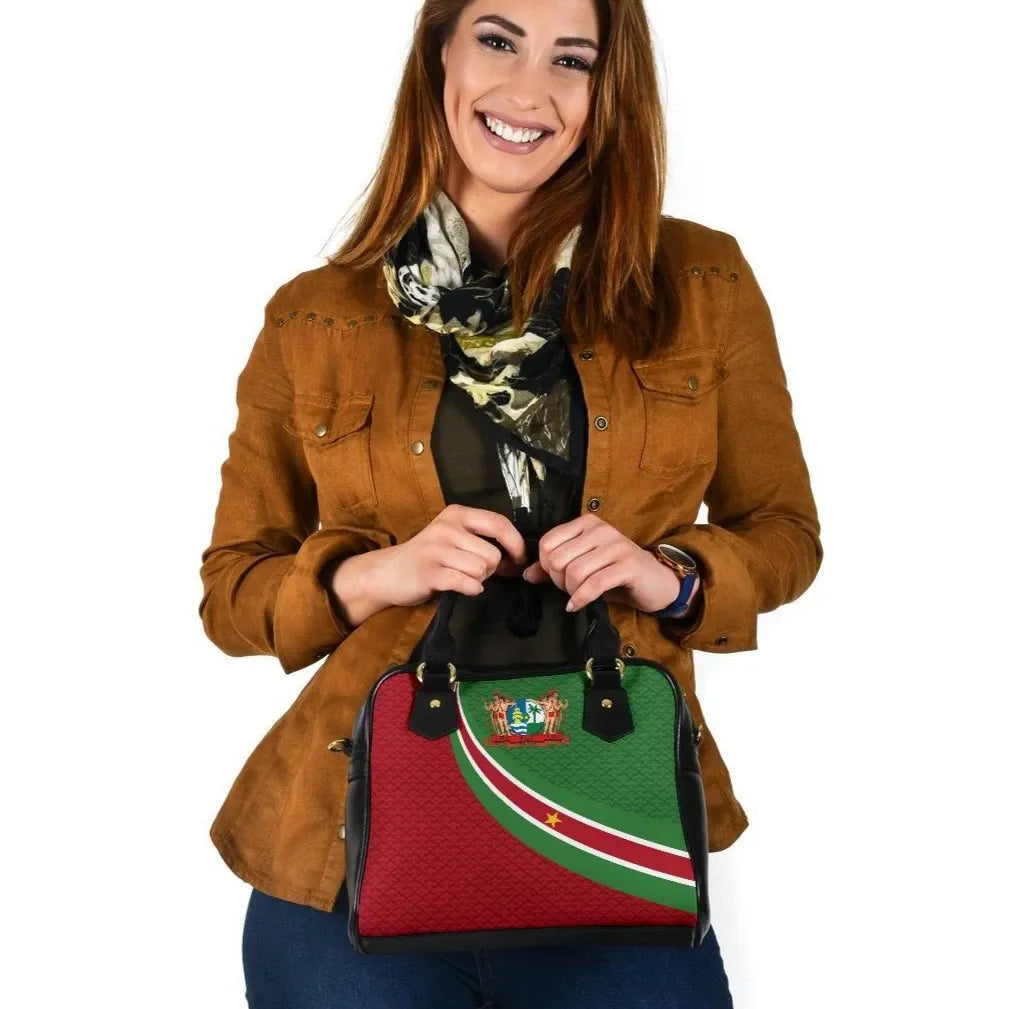 Suriname Shoulder Handbag Suriname Coat Of Arms And Flag Color