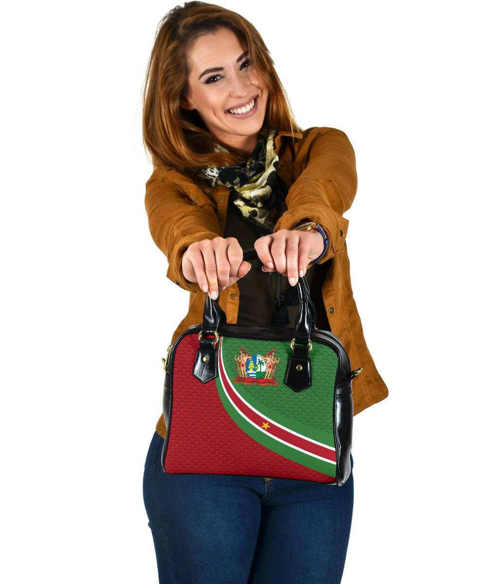 Suriname Shoulder Handbag Suriname Coat Of Arms And Flag Color