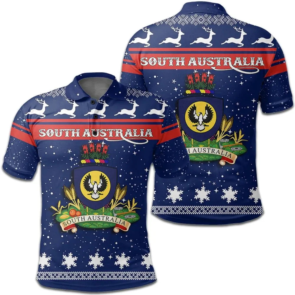 Christmas South Australia Coat Of Arms Polo Shirt