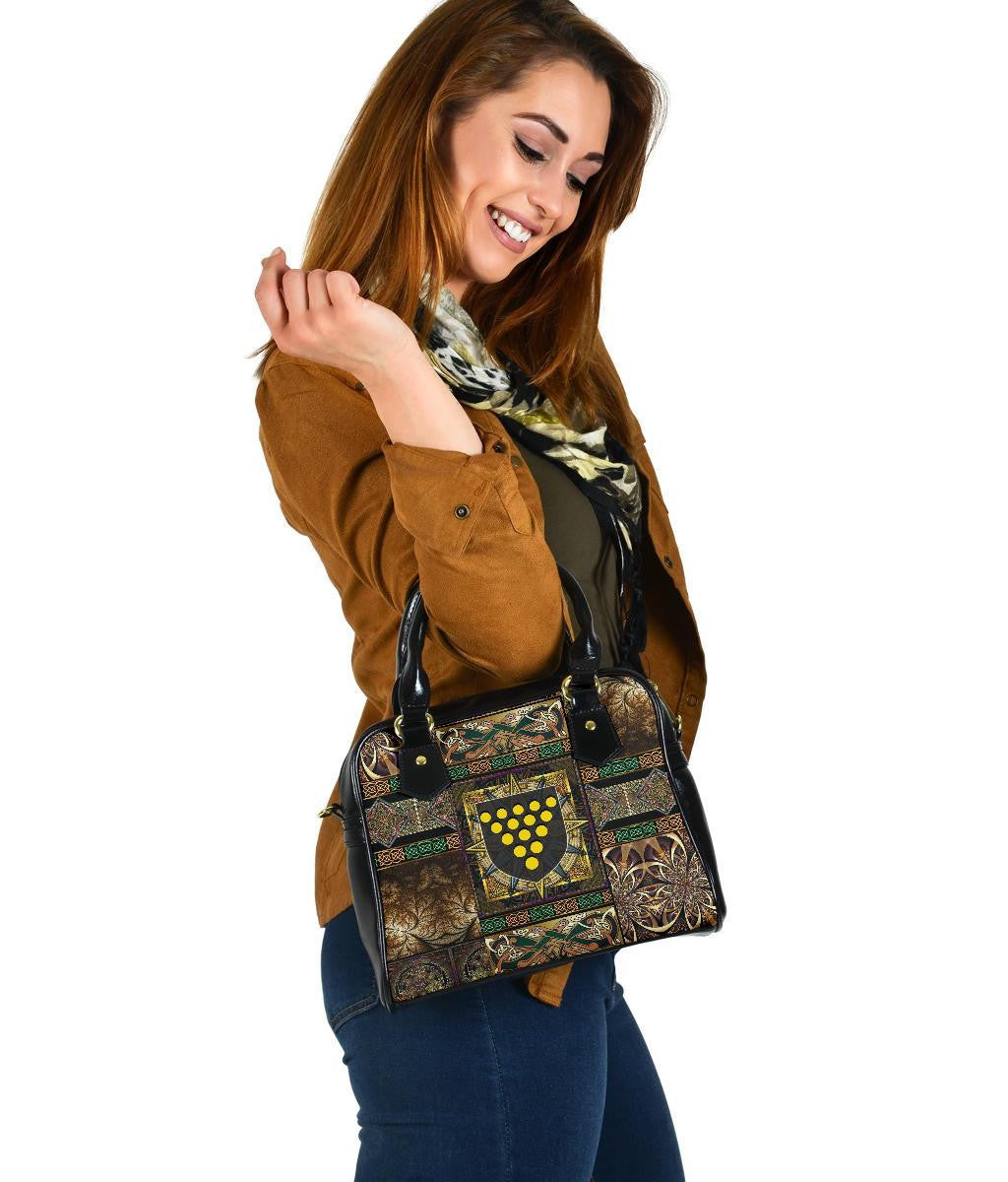 Cornwall Shoulder Handbag Cornwall Coat Of Arms With Celtic Compass